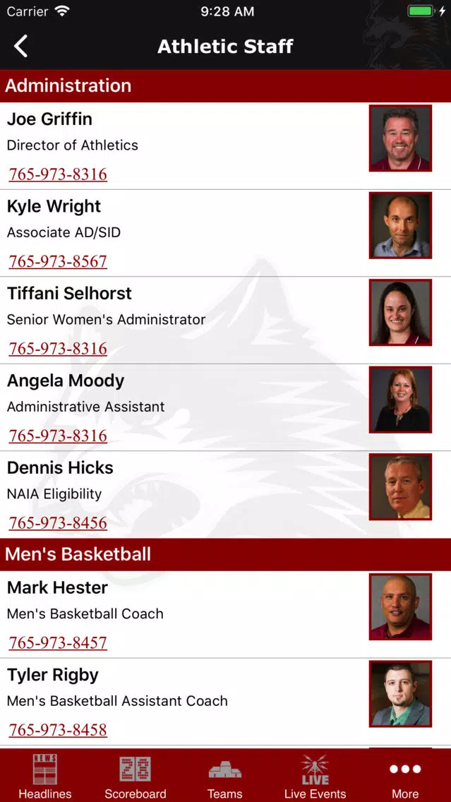 صور IU East Red Wolves Athletics