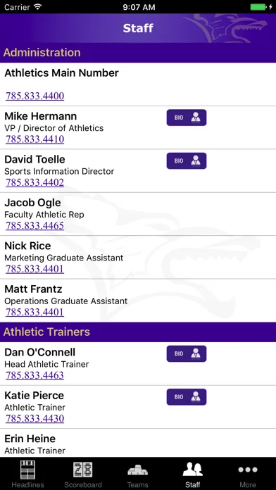 Kansas Wesleyan Coyotes Ekran Görüntüleri