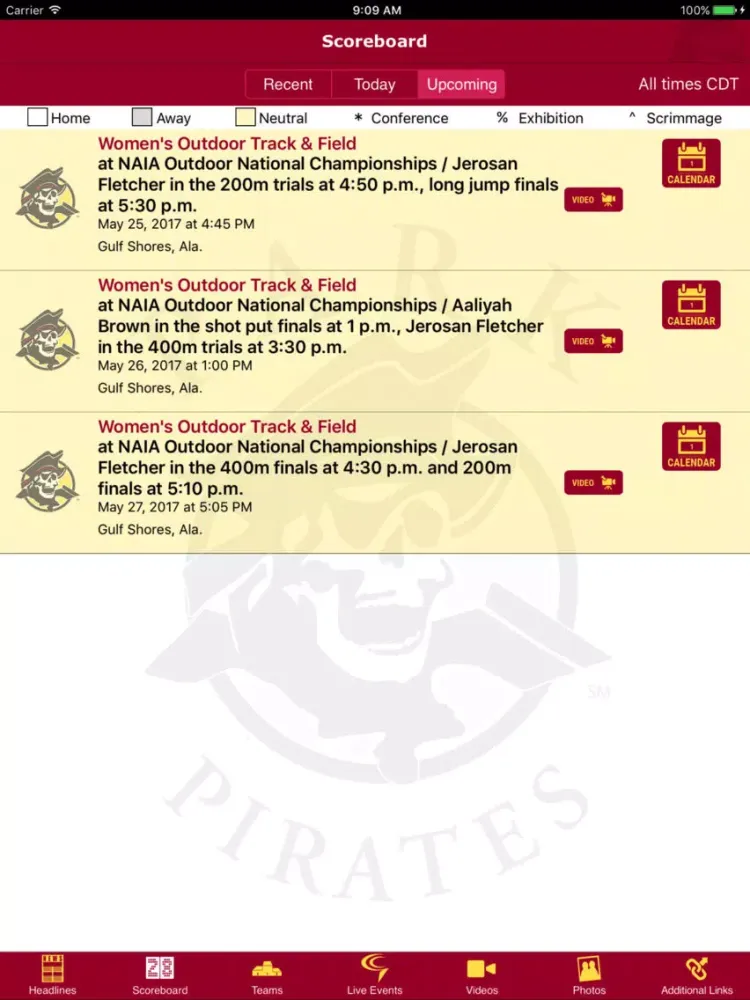 Tangkapan skrin Park Pirates iPad 