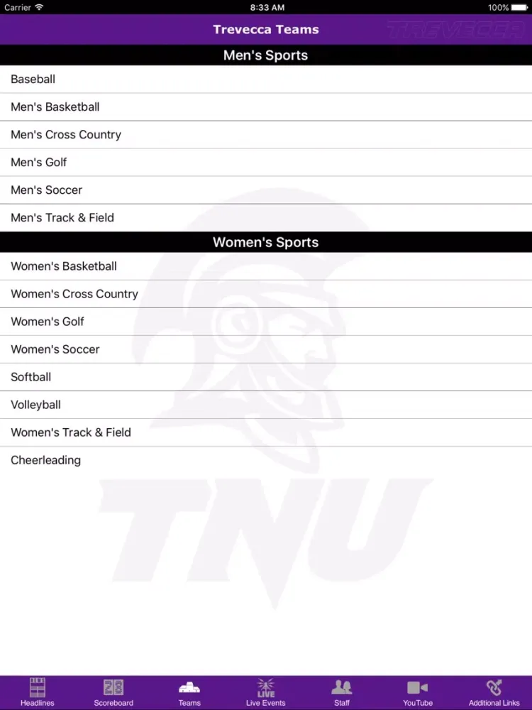 Trevecca Trojans iPad  スクリーンショット
