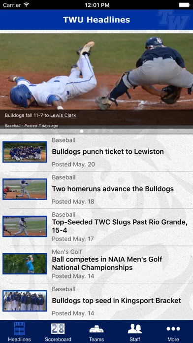 TWU Bulldogs スクリーンショット