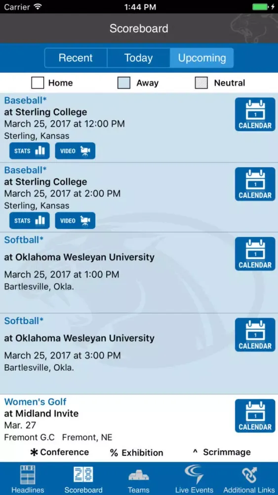 York College Athletics Ekran Görüntüleri