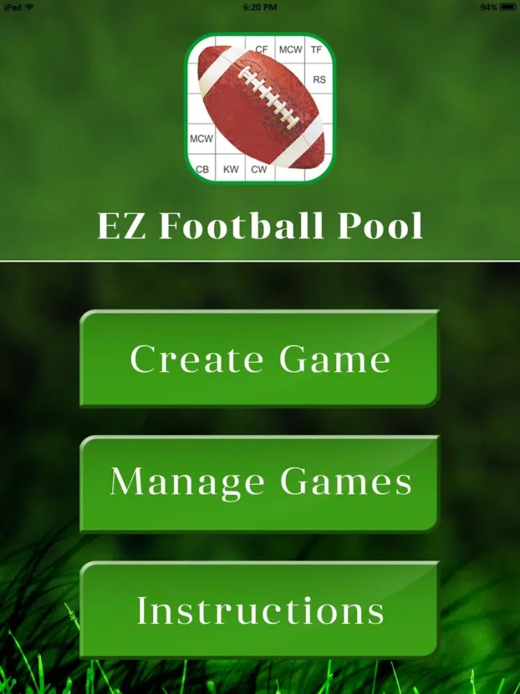 EZ Football Pool iPad 應用截圖