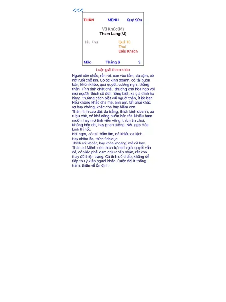 An sao Tử vi iPad  Ekran Görüntüleri