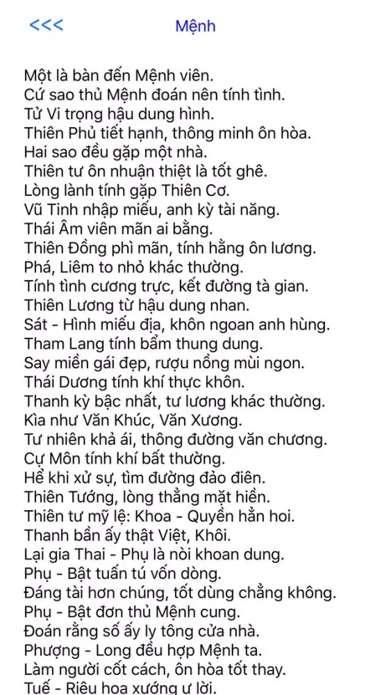 An sao Tử vi Ekran Görüntüleri