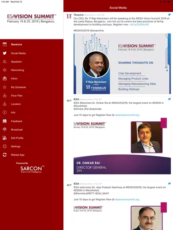IESA Vision Summit iPad  Screenshots