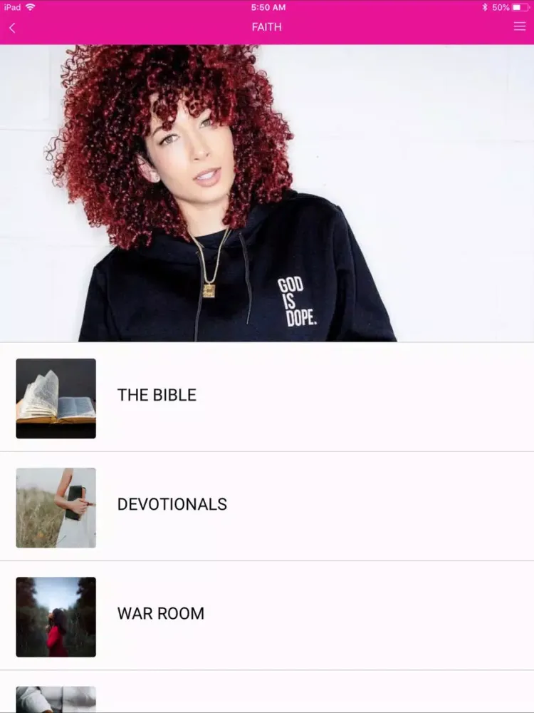 Curly Christians iPad 應用截圖