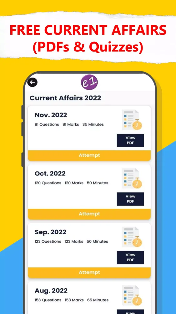 e1 coaching center (SSC exams) Screenshots
