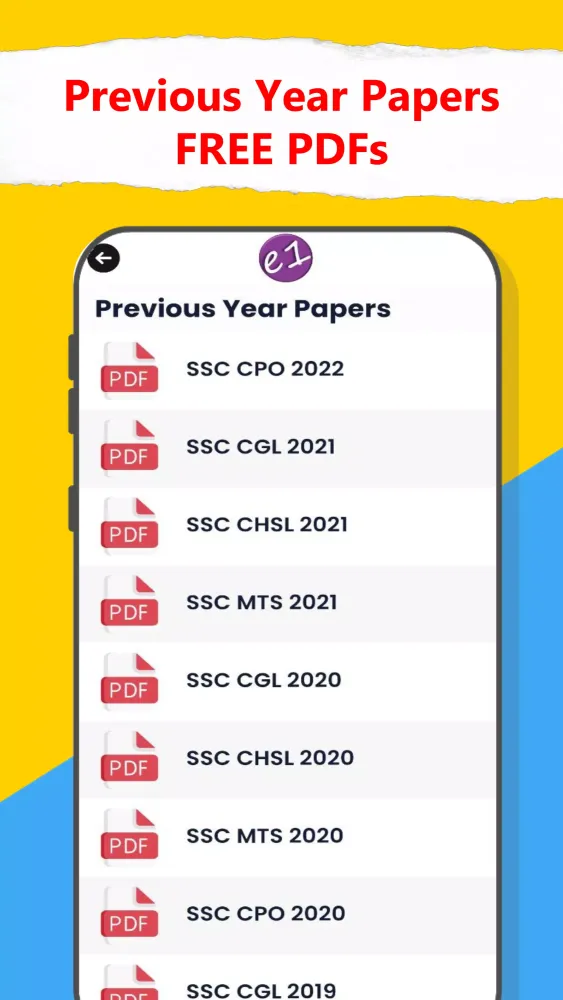 e1 coaching center (SSC exams) Screenshots