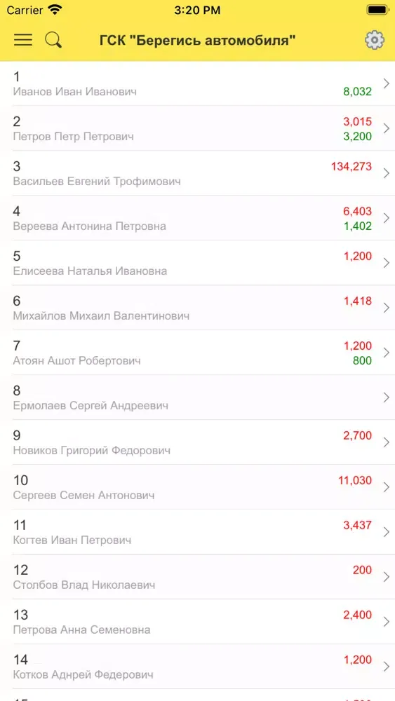 Ảnh chụp màn hình của 1С:Гаражи. Руководство ГСК