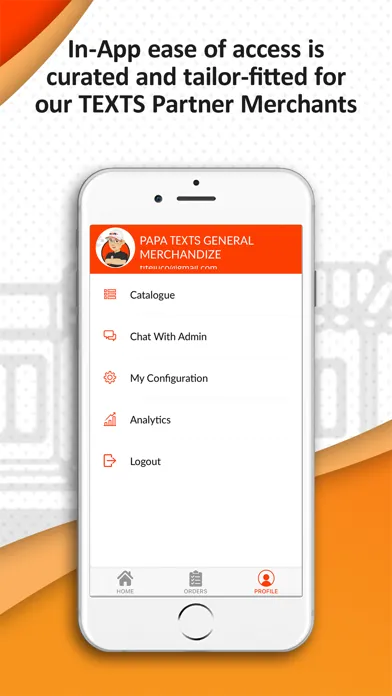 ภาพหน้าจอของ TEXTS MERCHANT