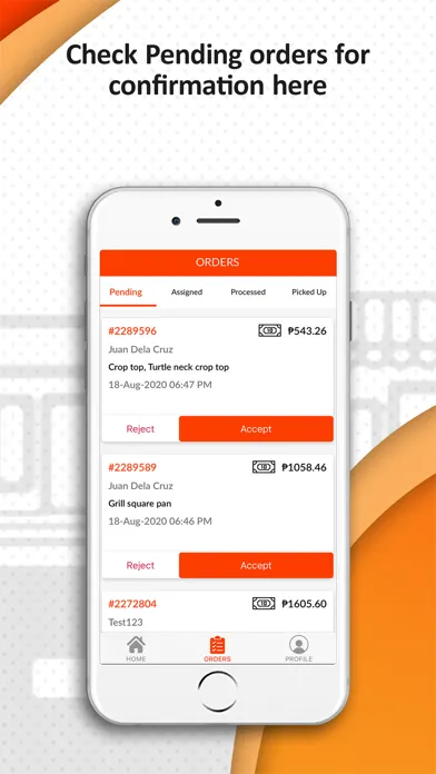 ภาพหน้าจอของ TEXTS MERCHANT