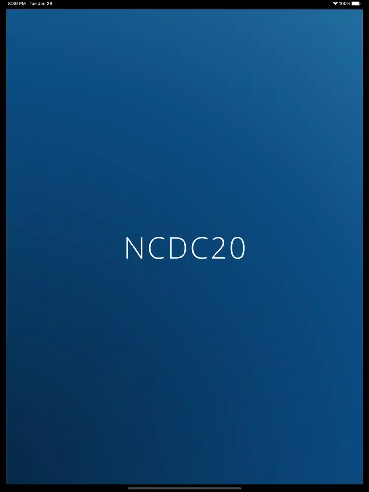 Capturas de tela do National Conference on Digital iPad 