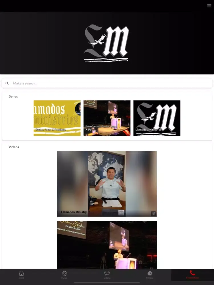 Capturas de tela do Llamados Ministries iPad 