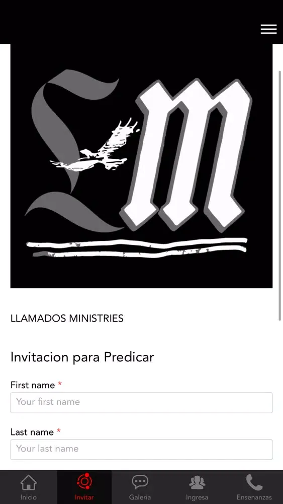 Capturas de tela do Llamados Ministries