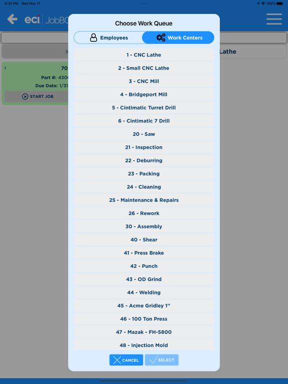 تصاویر JobBOSS²  Data Collection iPad 