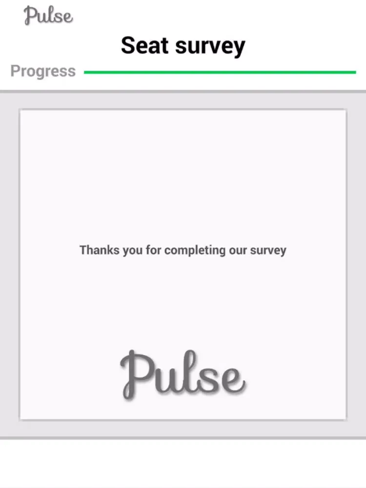 Pulse Survey iPad  스크린샷