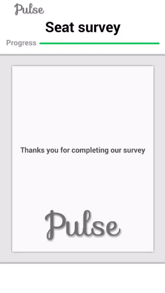 Pulse Survey 스크린샷