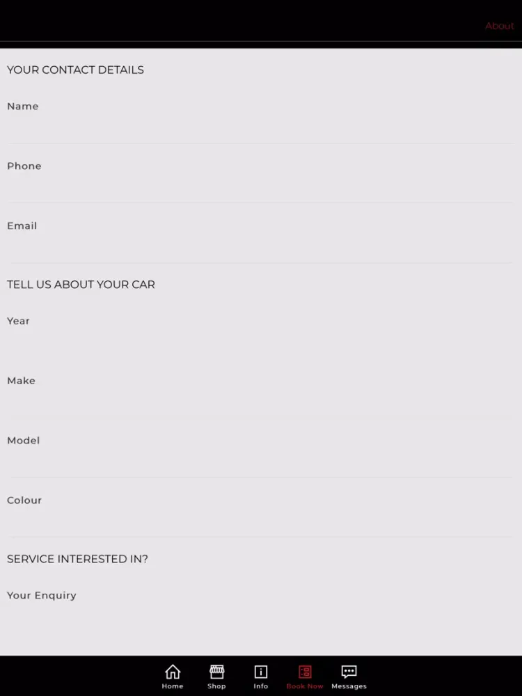 Reflect AutoDetaileRS iPad  Screenshots