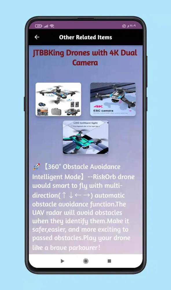 Zrzuty ekranu e88 pro drone guide