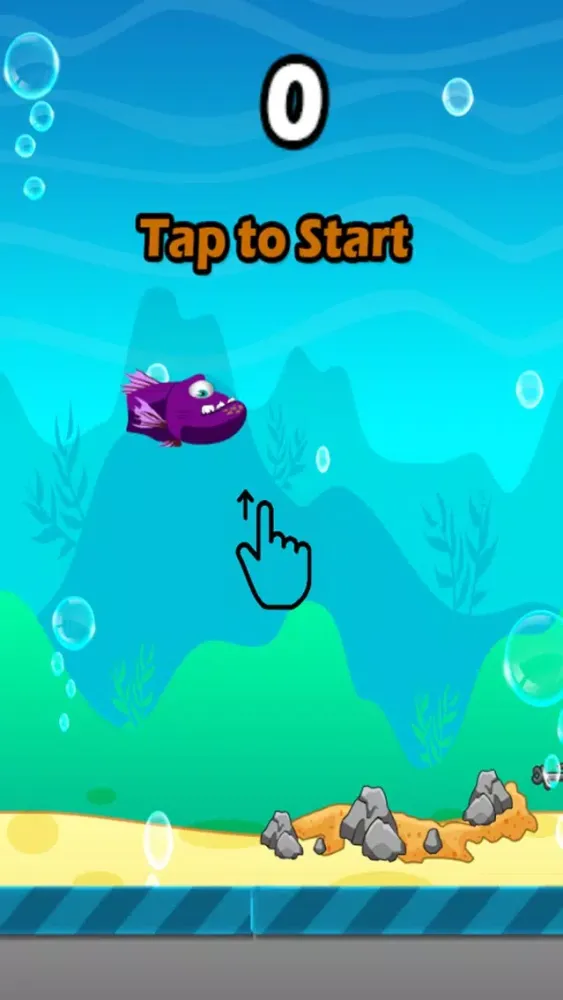 Tangkapan layar Flappy Angry Fish
