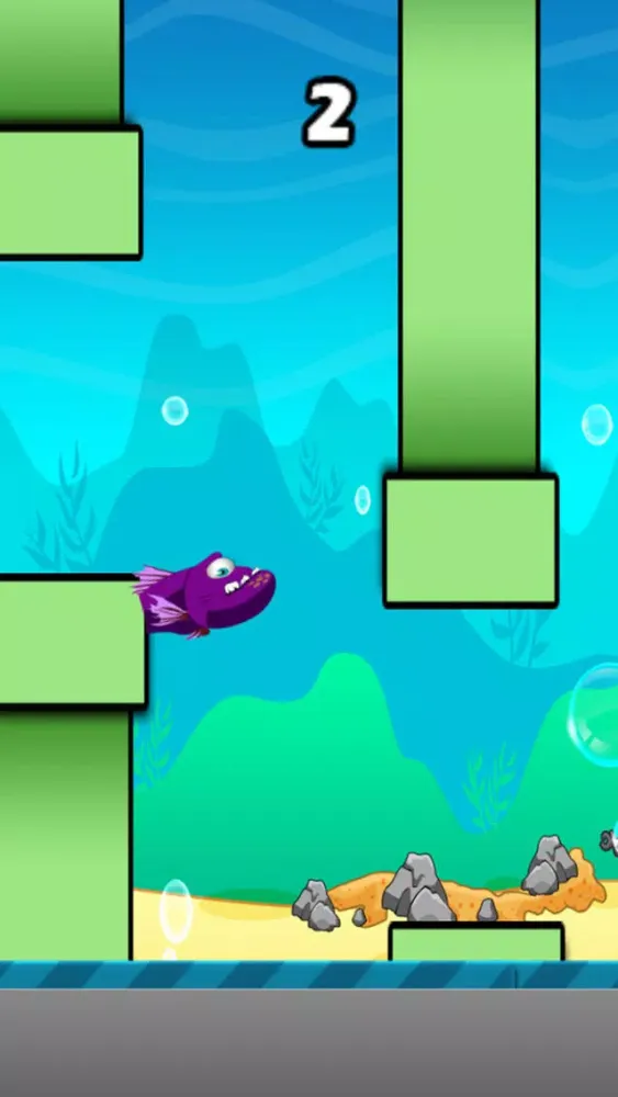 Tangkapan layar Flappy Angry Fish