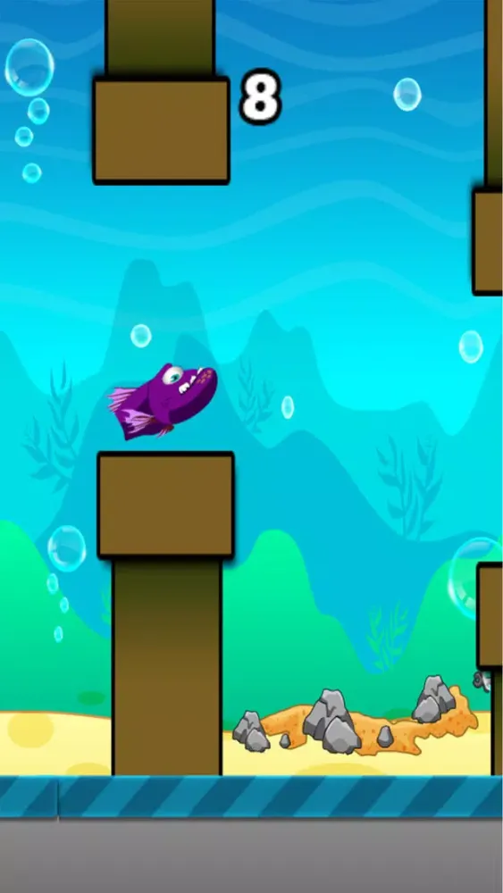 Tangkapan layar Flappy Angry Fish