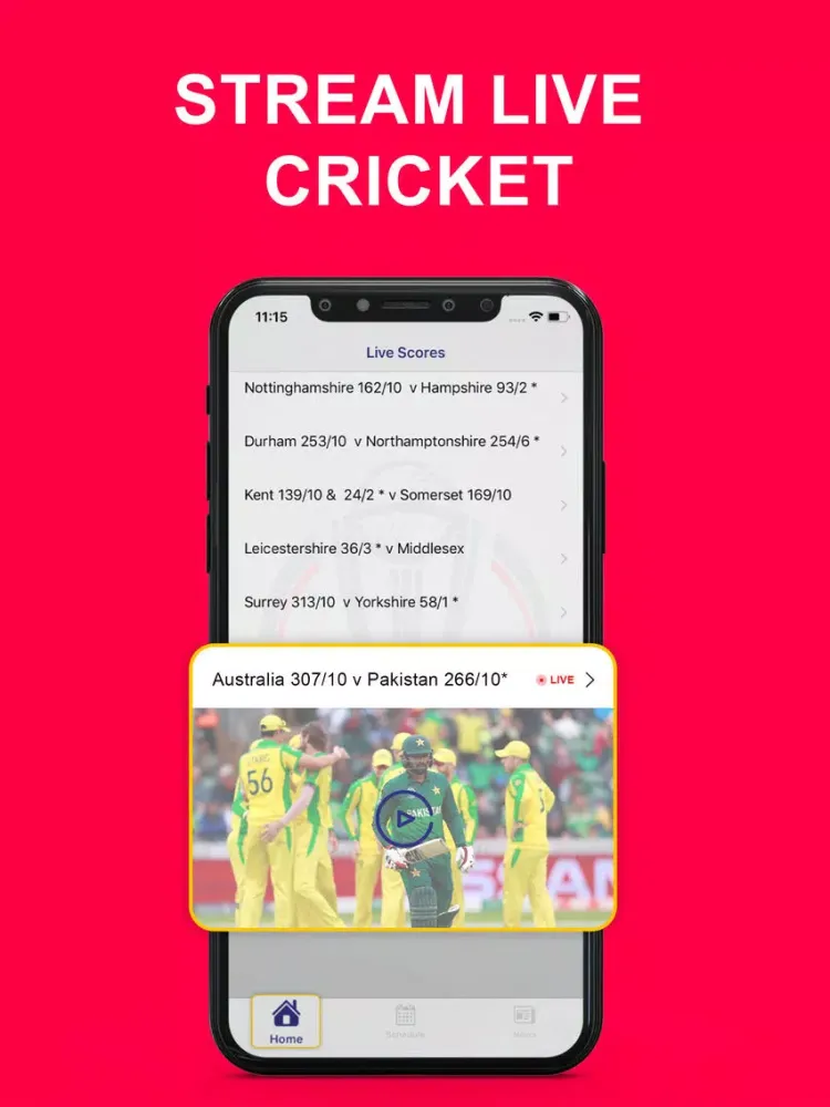 Cricket Live Updates iPad  سکرین شاٹس