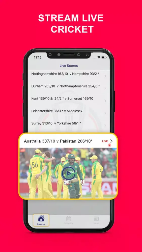 Cricket Live Updates سکرین شاٹس