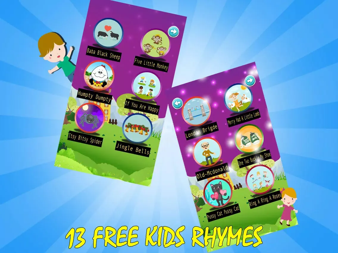 Скриншоты English Nursery Rhymes Pro - Story Book for Sleep Times and Kids Songs and Poems iPad 