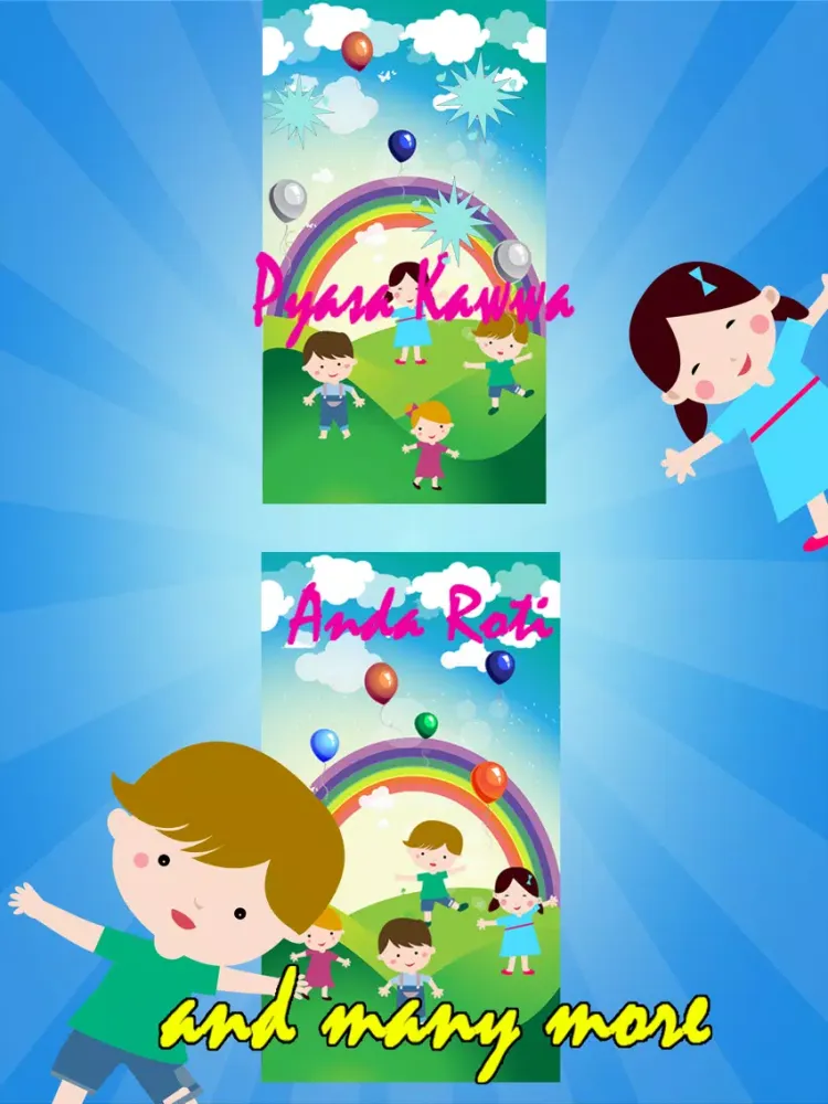 Tangkapan skrin Urdu Nursery Rhymes for Kids iPad 