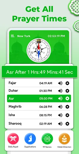 Prayer Times: Qibla Finder Screenshots