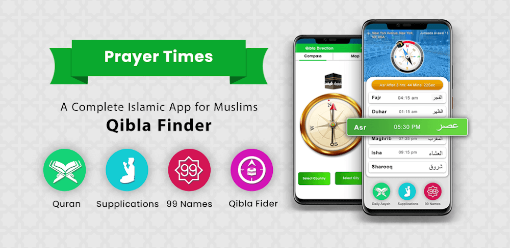 Prayer Times: Qibla Finder