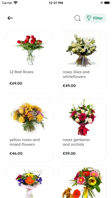 Screenshot di eFloristApp