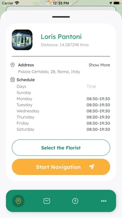 Screenshot di eFloristApp