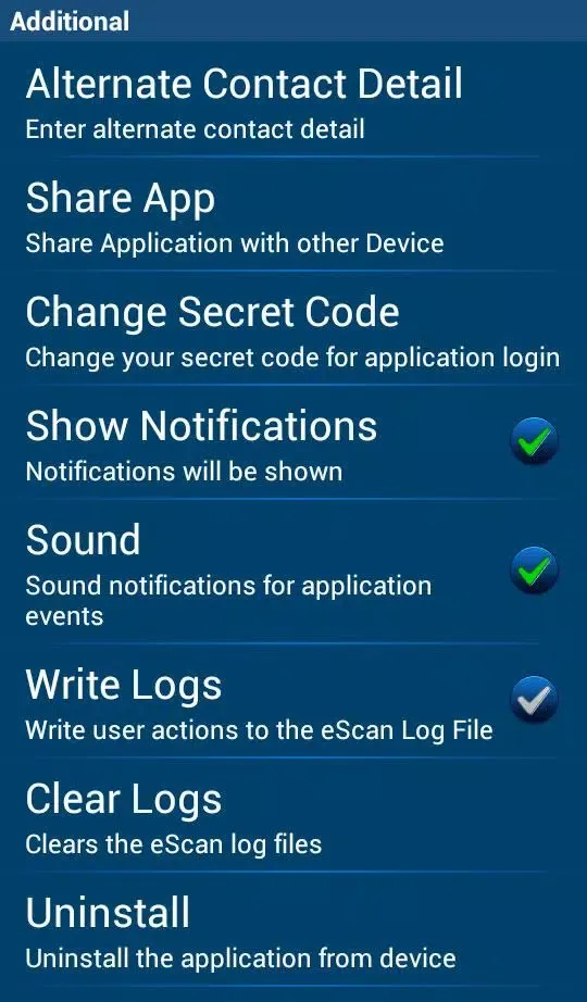 Скриншоты eScan Tablet Security
