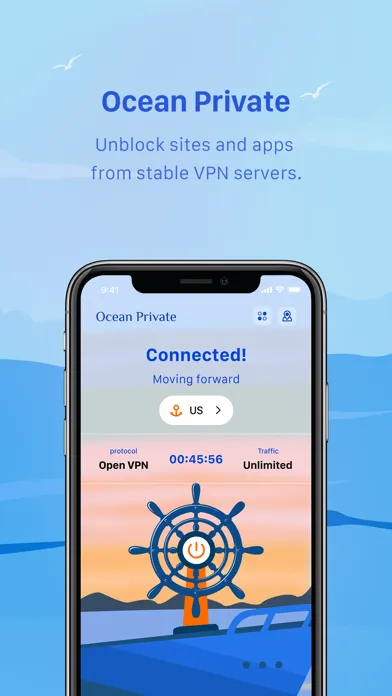 Captures d'écran de Ocean Private: Fast Secure VPN