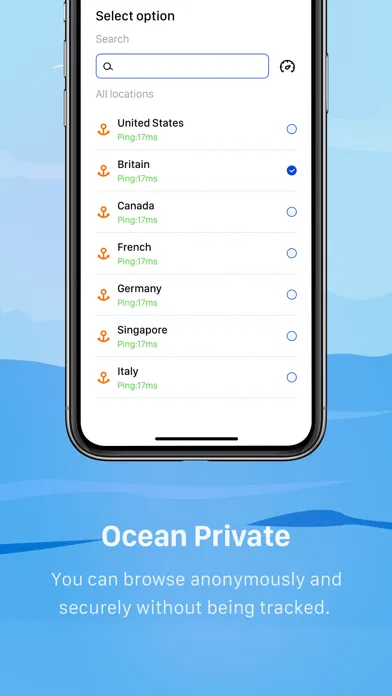 Captures d'écran de Ocean Private: Fast Secure VPN