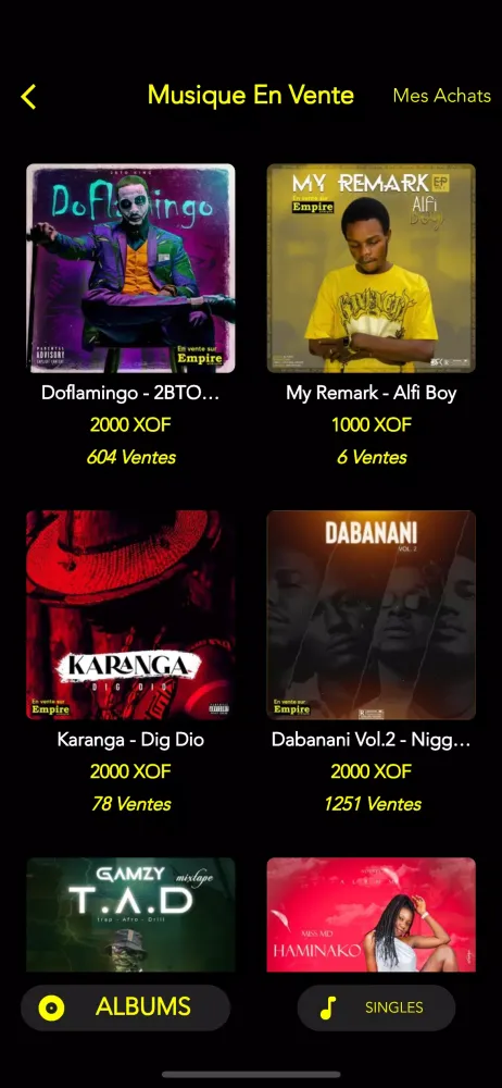Ảnh chụp màn hình của Empire Afrique