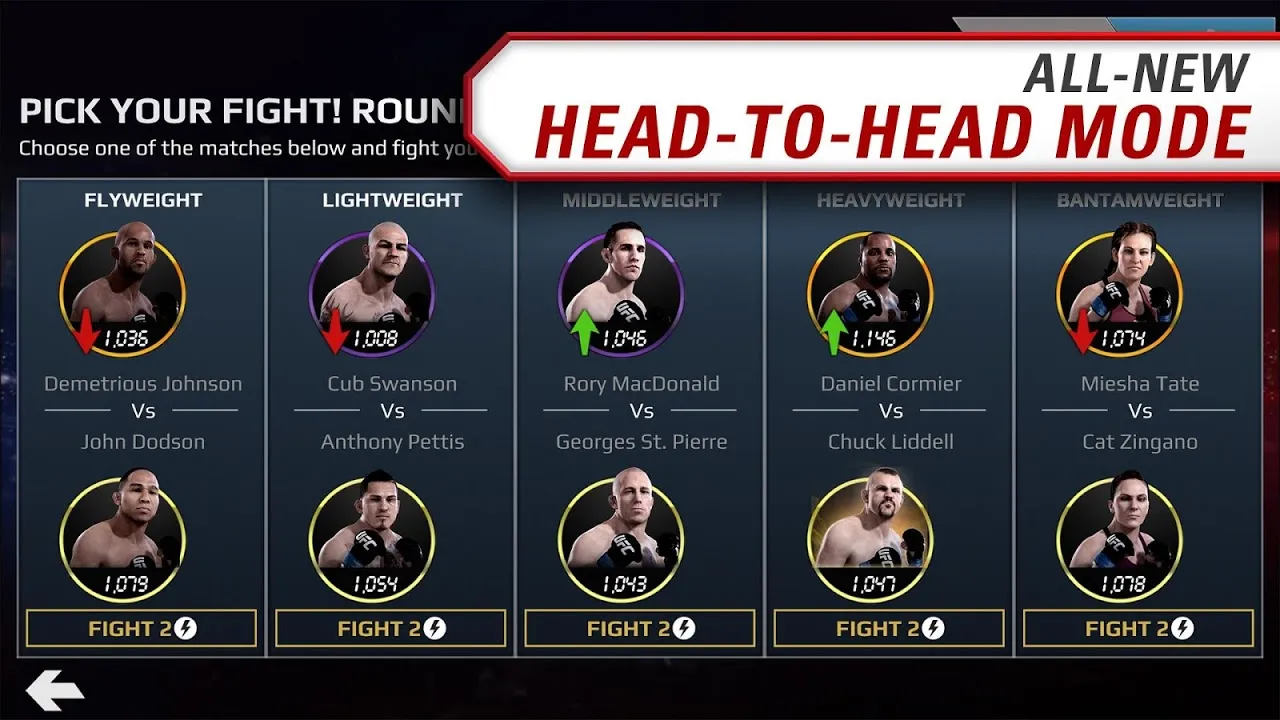 Screenshot di UFC