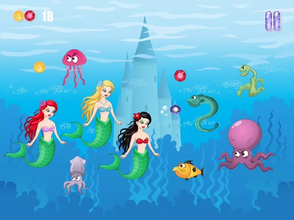 Capturas de pantalla de A Mermaid Ocean Jewel Crush FREE iPad 