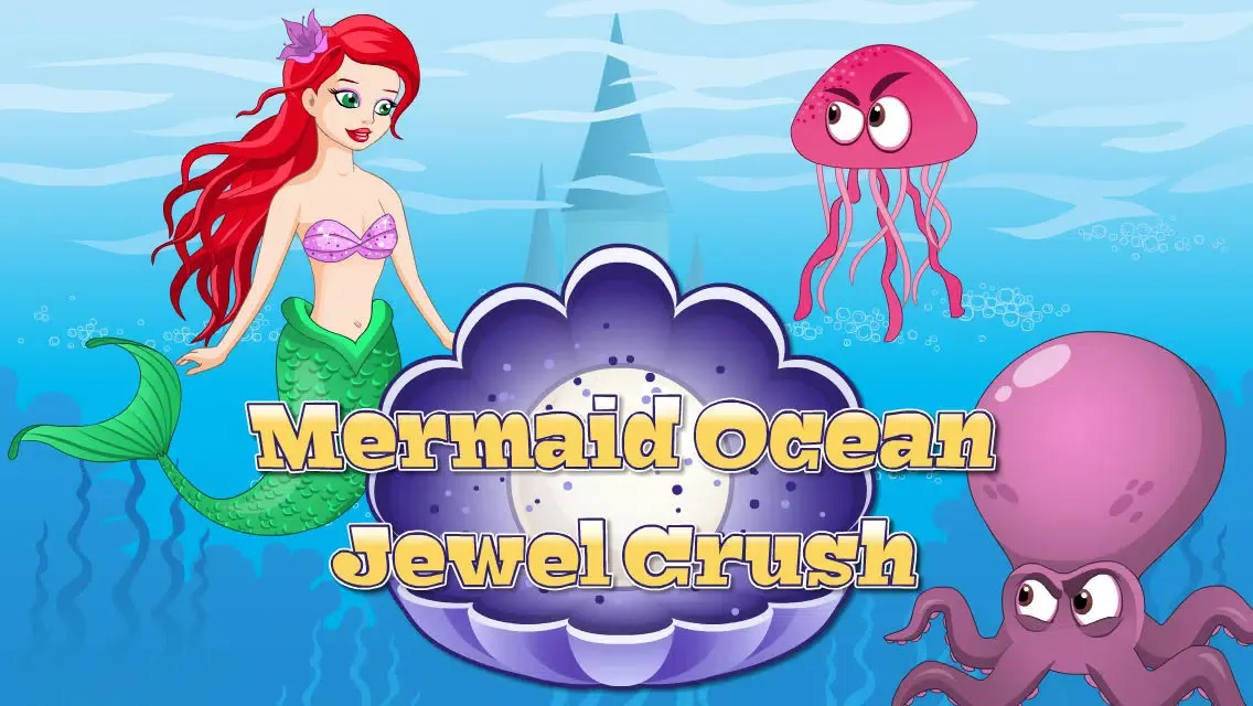 Capturas de pantalla de A Mermaid Ocean Jewel Crush FREE