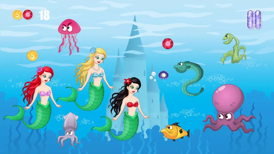Capturas de pantalla de A Mermaid Ocean Jewel Crush FREE