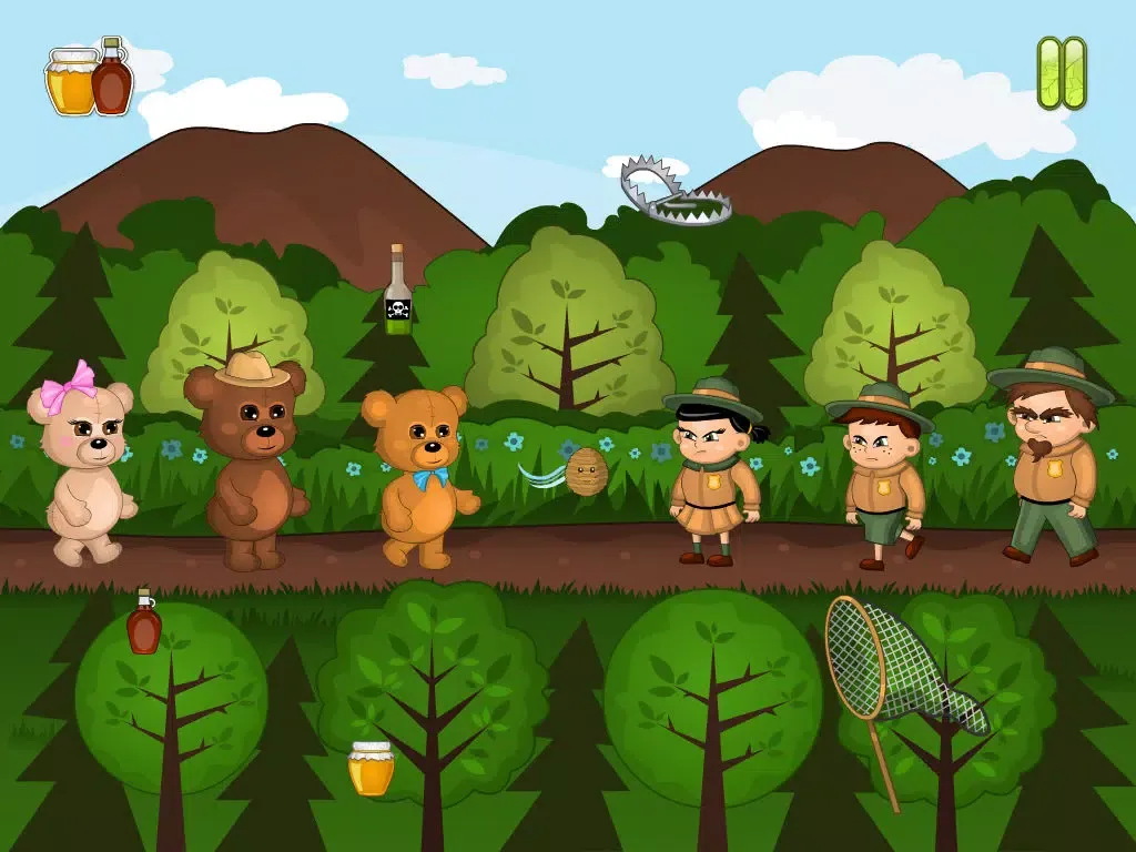 Tangkapan skrin A Teddy Bear Forest Adventure Run FREE iPad 