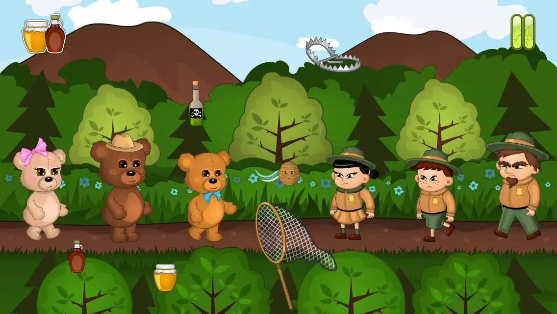 Tangkapan skrin A Teddy Bear Forest Adventure Run FREE