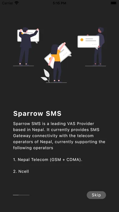 Sparrow sms Screenshots