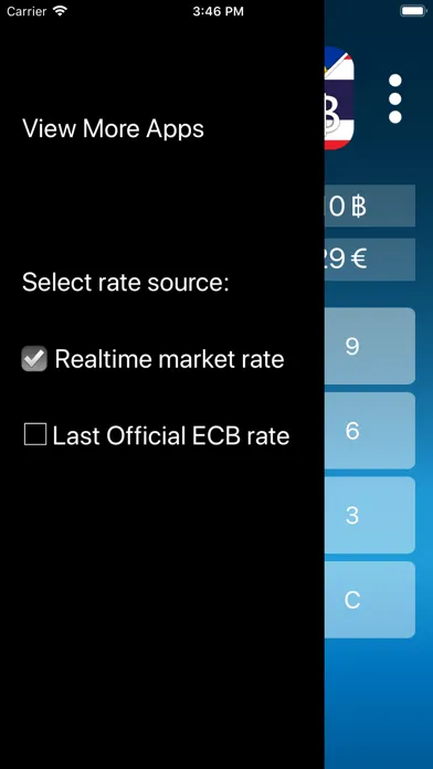 Ảnh chụp màn hình của Euro Thai Baht Converter