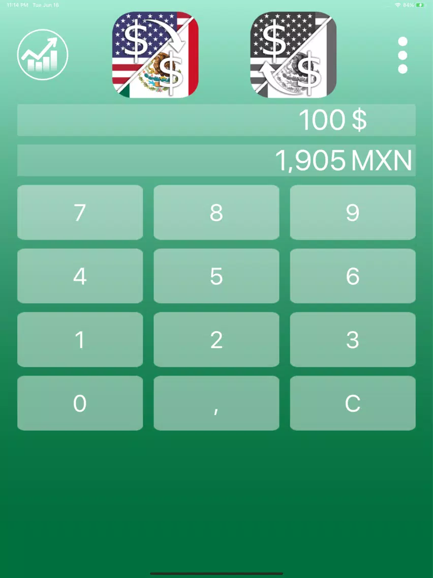 Capturas de pantalla de Mexican Peso Dollar converter iPad 