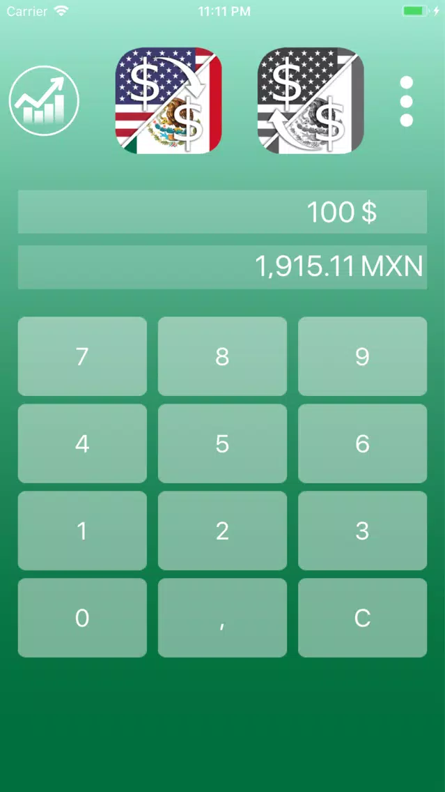 Capturas de pantalla de Mexican Peso Dollar converter