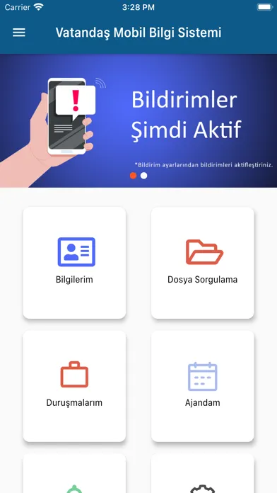 Screenshot di e-Adalet Vatandaş